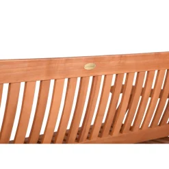 Gartenbank 'New Jersey' 3-Sitzer Eukalyptusholz braun 158 x 90 x 68 cm