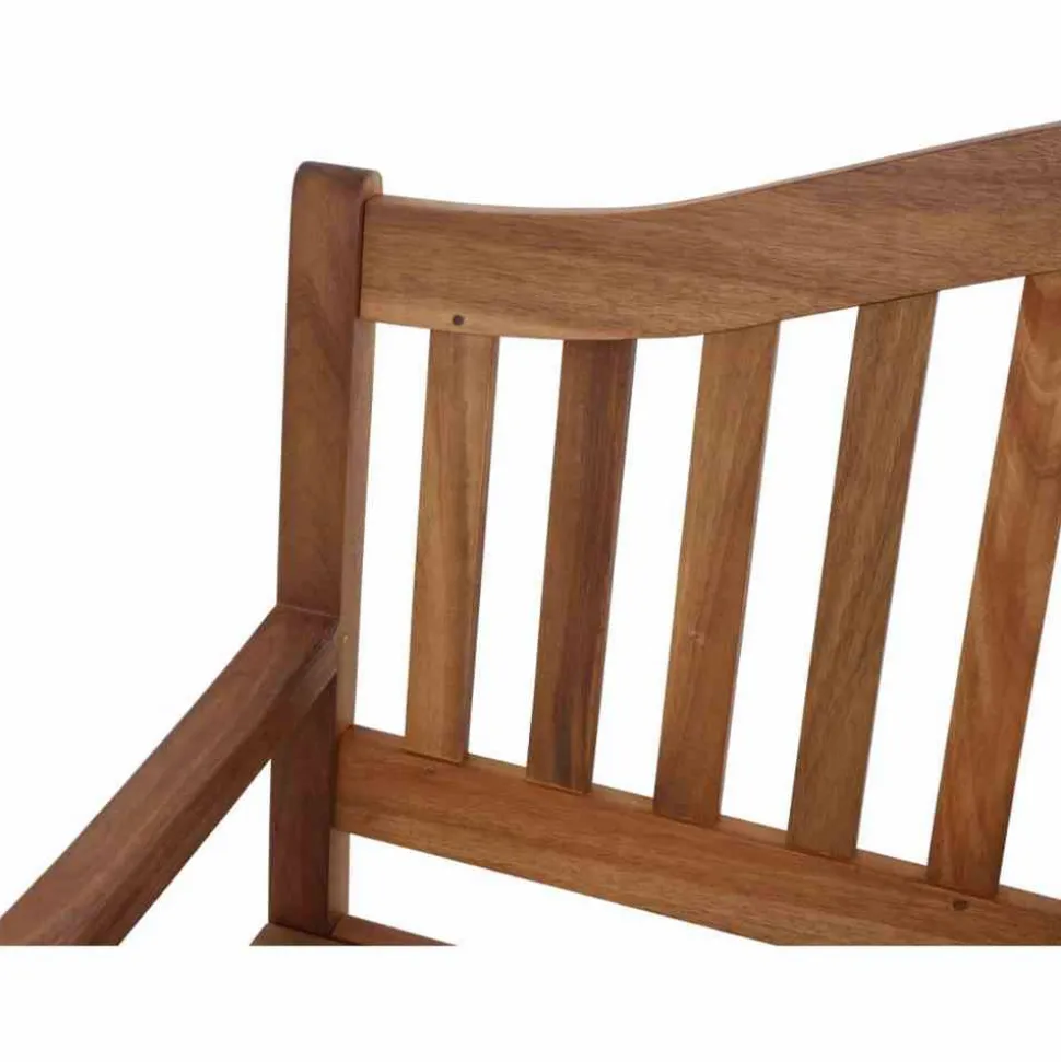 Gartenbank 'Pisa' 3-Sitzer Akazienholz braun 150 x 104 x 66 cm