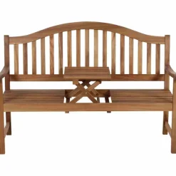 Gartenbank 'Pisa' 3-Sitzer Akazienholz braun 150 x 104 x 66 cm