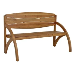 Gartenbank 'Ronja' 3-Sitzer Akazienholz braun 140 x 90 x 66 cm
