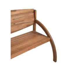 Gartenbank 'Ronja' 3-Sitzer Akazienholz braun 140 x 90 x 66 cm