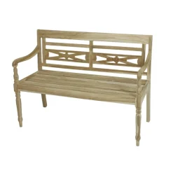 Gartenbank 'Sumatra' 2-Sitzer Teakholz braun 120 x 86 x 55 cm