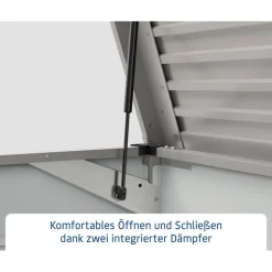 Gartenbox 'Euroline' Stahl/Metall 136 x 72,5 x 67,2 cm