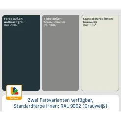 Gartenbox 'Euroline' Stahl/Metall 136 x 72,5 x 67,2 cm