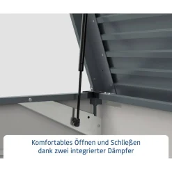 Gartenbox 'Euroline' Stahl/Metall 166 x 72,5 x 87,2 cm