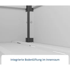 Gartenbox 'Euroline' Stahl/Metall 166 x 72,5 x 87,2 cm