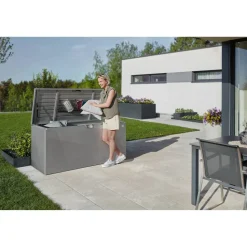 Gartenbox 'StyleBox 140' Stahl grau 140 x 71 x 60 cm
