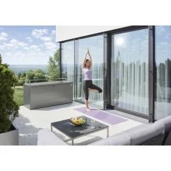 Gartenbox 'StyleBox 210' Stahl hellgrau 207 x 81 x 80 cm