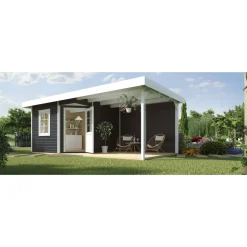 Gartenhaus '213 B+' 593 x 298 cm, anthrazit