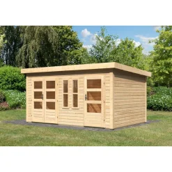 Gartenhaus 'Flehingen 2' 426 x 276 x 228 cm naturfarben