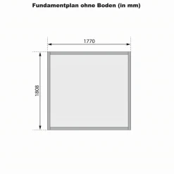 Gartenhaus 'Kolle 3' Fichtenholz naturbelassen 180 x 184 x 222 cm