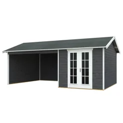 Gartenhaus 'Tilburg' 613 x 380 cm schiefergrau
