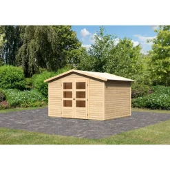 Gartenhaus-Set 'Mana' naturbelassen 272 x 209 x 282 cm