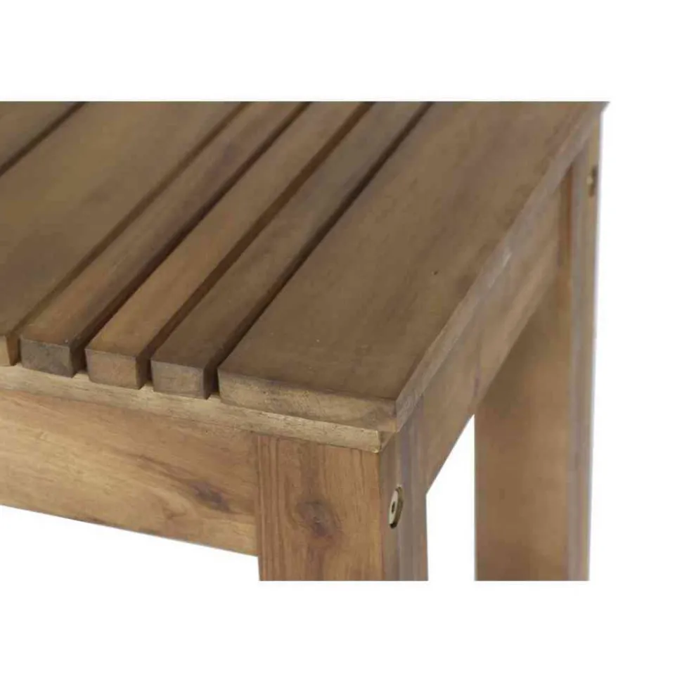 Gartenhocker 'Falun' Akazienholz braun 50 x 45 x 33 cm