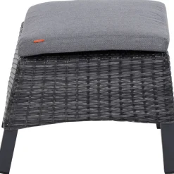 Gartenhocker 'Taranto' Aluminium blau/grau 54 x 40 x 50 cm