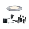 Gartenleuchten-Set 'Plug & Shine' 3 Leuchten 50 lm silber