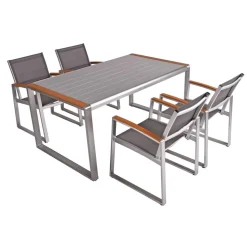 Gartenmöbelset 'Ava' für 4 Personen Aluminium
