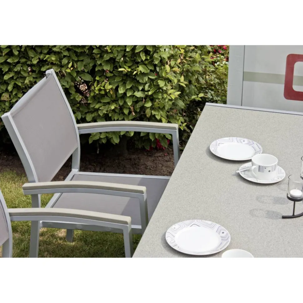 Gartenmöbelset 'Grace' für 4 Personen Aluminium
