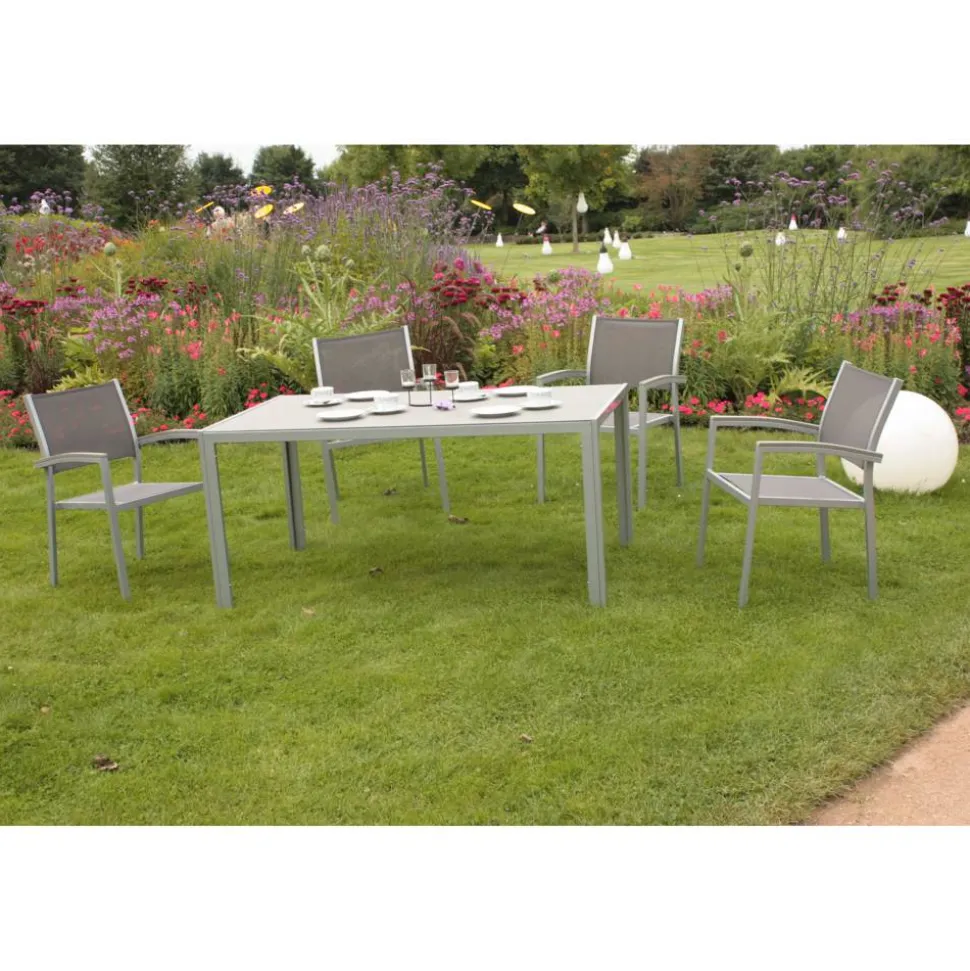 Gartenmöbelset 'Grace' für 4 Personen Aluminium