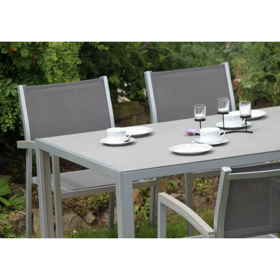 Gartenmöbelset 'Grace' für 4 Personen Aluminium