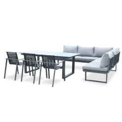 Gartenmöbelset 'Hollywood' für 9 Personen Aluminium