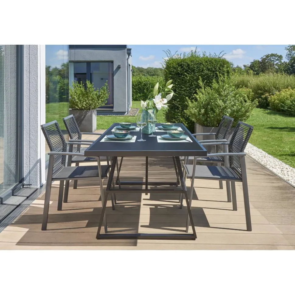 Gartenmöbelset 'Linda' für 6 Personen Aluminium