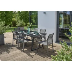 Gartenmöbelset 'Linda' für 6 Personen Aluminium