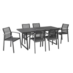 Gartenmöbelset 'Linda' für 6 Personen Aluminium