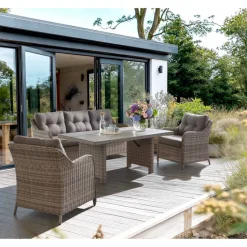Gartenmöbelset 'Luise' für 5 Personen Aluminium