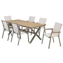 Gartenmöbelset 'Mia' für 6 Personen Aluminium