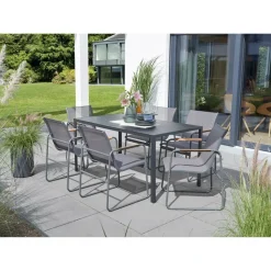 Gartenmöbelset 'Samira' für 6 Personen Stahl