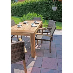 Gartenmöbelset 'Topeka' für 6 Personen Akazienholz