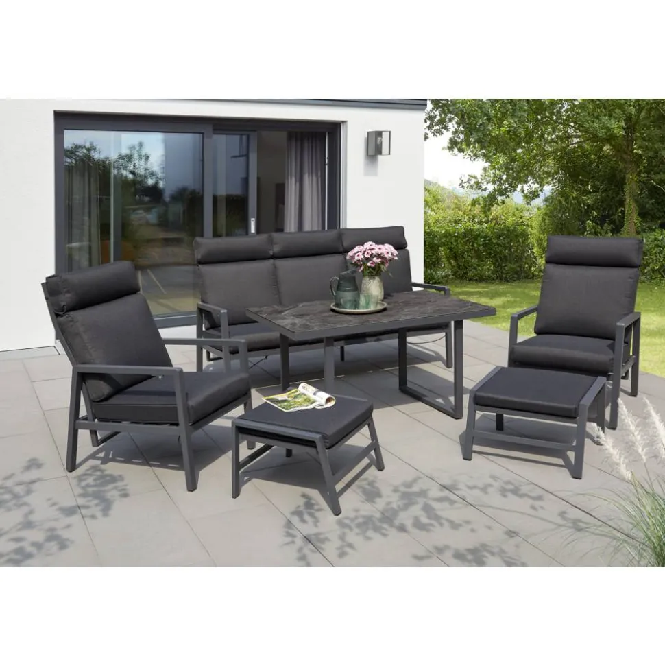 Gartenmöbelset 'Yara' für 5 Personen Aluminium