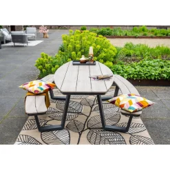 Gartenmöbelset 'Bell' für 8 Personen Aluminium