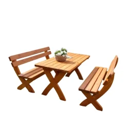 Gartenmöbelset 'Landsberg' für 4 Personen Holz