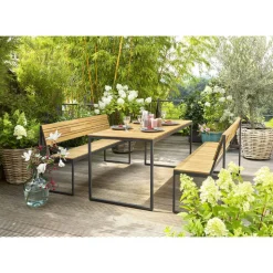 Gartenmöbelset 'Lotti' für 4 Personen Stahl