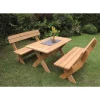 Gartenmöbelset 'München' für 4 Personen Holz
