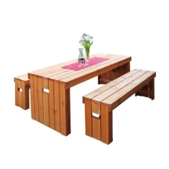 Gartenmöbelset 'Rotterdam' für 4 Personen Holz