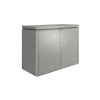 Gartenschrank 'HighBoard 200' quarzgrau metallic 200 x 84 x 127 cm