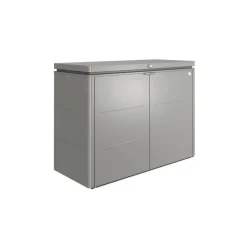 Gartenschrank 'HighBoard 200' quarzgrau metallic 200 x 84 x 127 cm