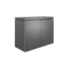 Gartenschrank 'HighBoard 160' dunkelgrau metallic 160 x 70 x 118 cm