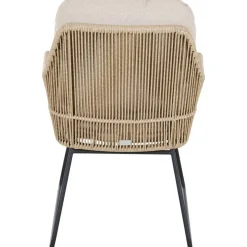 Gartensessel 'Kansas' Edelstahl/Aluminium taupe 60 x 85 x 70 cm
