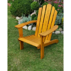 Gartensessel Kiefernholz braun 76 x 92 cm