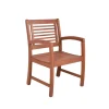 Gartensessel 'Madison' Eukalyptusholz braun 56 x 90 x 59 cm