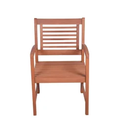 Gartensessel 'Madison' Eukalyptusholz braun 56 x 90 x 59 cm