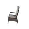 Gartensessel 'Taranto' Aluminium taupe 61 x 74 x 74 cm