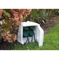 Gartensteckdose 'StoneDecor' Steinoptik 4-fach