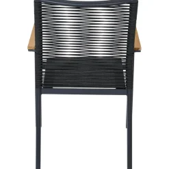 Gartenstuhl 'Bologna' stapelbar Aluminium anthrazit 57 x 92 x 56 cm