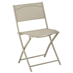Gartenstuhl 'Nika' klappbar beige 45 x 81 x 51 cm