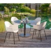 Gartenstuhlset 'Marietta' Stahl weiß 56 x 84 x 56 cm 4 Stück